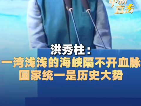 洪秀柱：一湾浅浅的海峡隔不开血脉 国家统一是历史大势