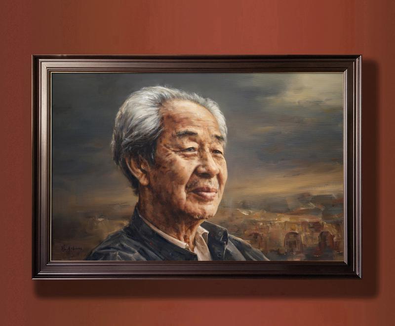 冯少协油画新作《长安望云》描绘“长安画派”创始人赵季平：仿佛听见父亲唤“我的儿”