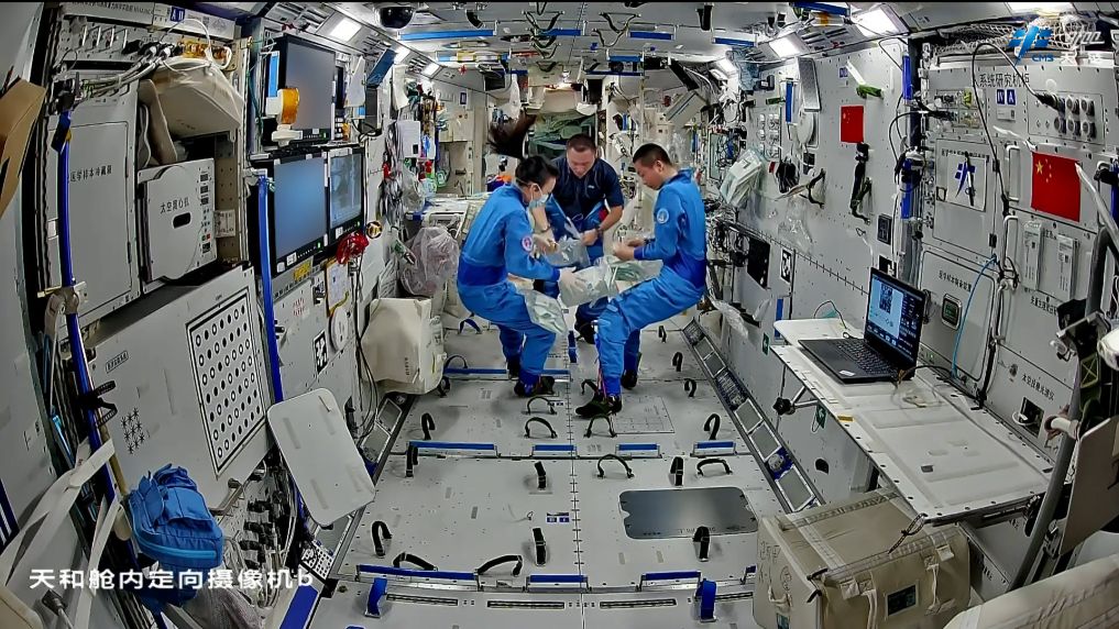 中国空间站动态丨神舟二十三号乘组在轨将满三个月