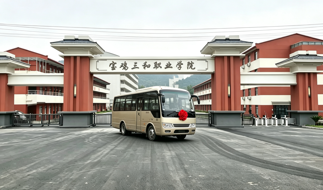昔日受助今怀恩 300名学子向学校捐赠通勤校车