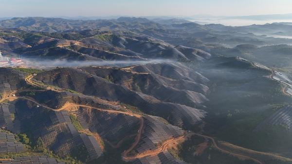 中广核老挝北部清洁能源基地一期100万千瓦光伏项目。受访者供图